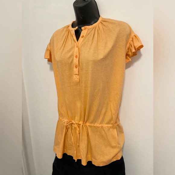 Vintage Yves Saint Laurent Orange Shirt Tunic - Picture 3 of 9